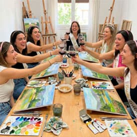 Despedidas de Soltero en Salamanca - Actividades Pintura y Vino