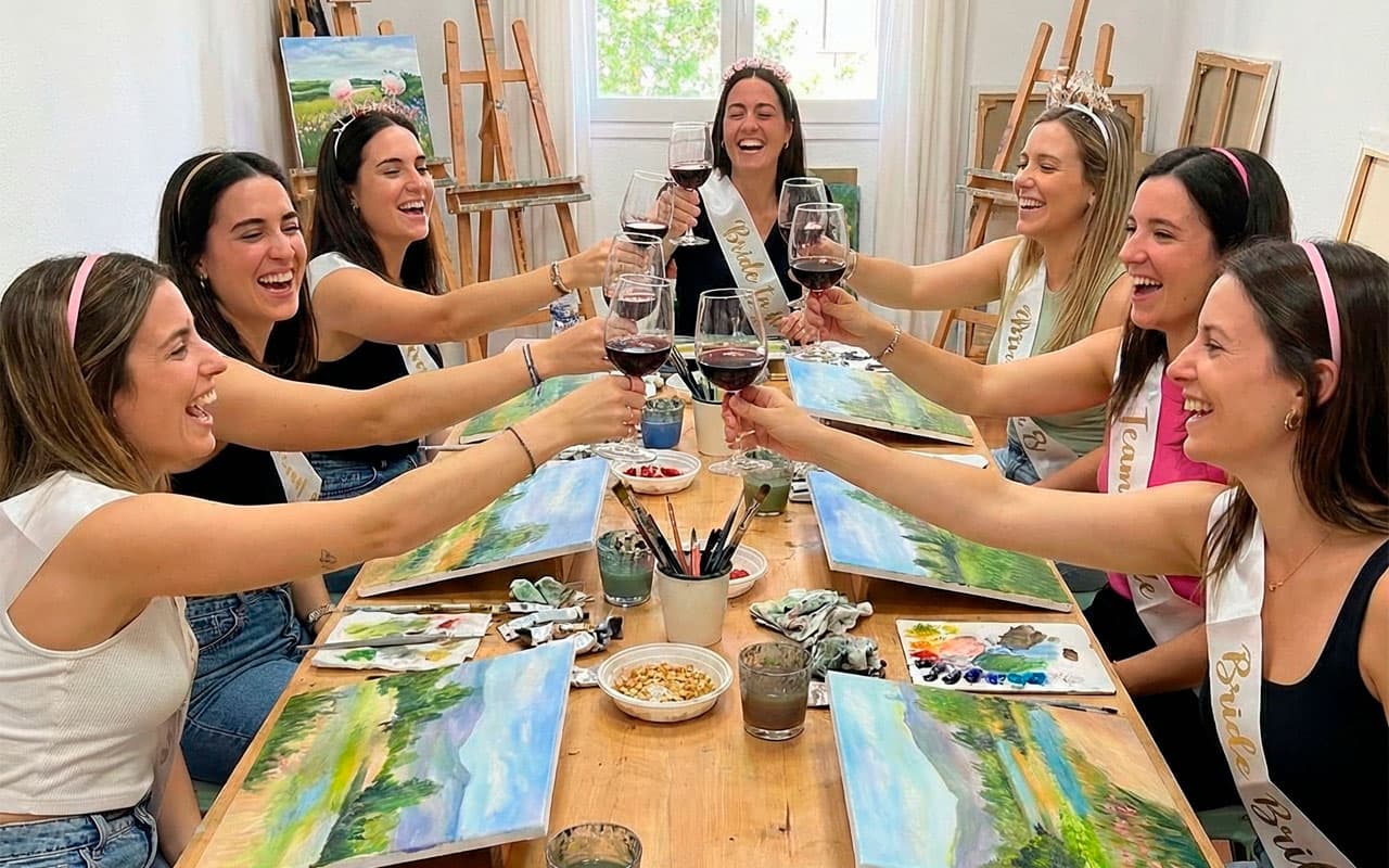 Despedidas de Soltero en Salamanca - Actividades Pintura y Vino